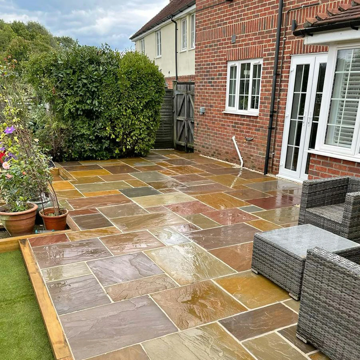 Indian stone patio