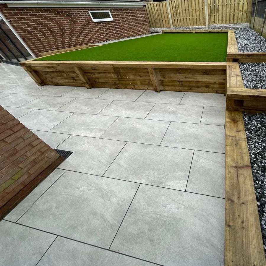 Porcelain patio